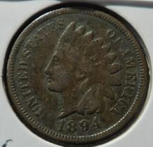 1894 Indian Cent - better date - VF/XF