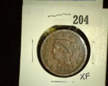 1848 Â  Large Cent, EF.