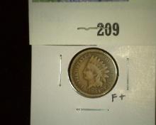 1862 Â  Â  Indian Head Cent, F.