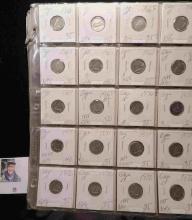 (120) 1968-1983 Canada Dimes all stored in six plastic pages.