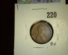 1916 S Lincoln Cent, Brown AU.