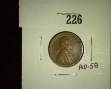 1917 P Lincoln Cent, Brown AU.