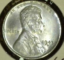 1943-D Lincoln Cent, Gem BU.