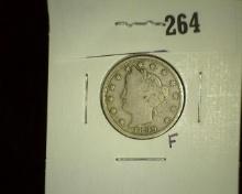 1899 Liberty Nickel, Fine.