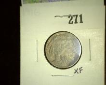 1916 P Buffalo Nickel, EF.