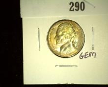 1944-DÂ Silver Jefferson Nickel 6 Steps, Gem BU.Â  Â 