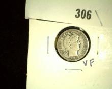1904Â P Barber Dime,  Full Liberty.Â 