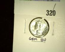 1940 P Mercury Dime, Gem BU.