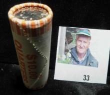 2006 D Original Bank-wrapped Roll of North Dakota Statehood Quarters, Gem BU.