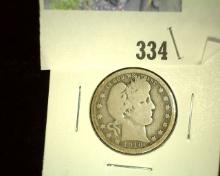 1916-DÂ  Â  Â  Barber Quarter