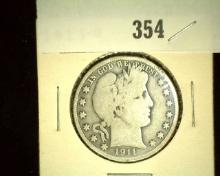 1911-DÂ  Barber Half Dollar