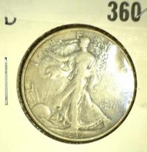 1937-DÂ  Walking Liberty Half Dollar