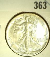 1940 P Walking Liberty Half Dollar, AU.