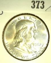 1962-DÂ  Franklin  Half Dollar, BU.