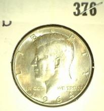 1964 D Kennedy ProofÂ  Half Dollar, BU.