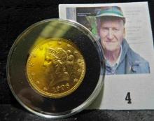 1906 D Ten Dollar Eagle Liberty design Gold. AU.