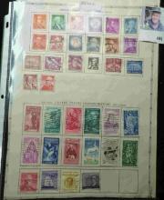 (35) U.S. Stamps dating 1954-1956. Some not cancelled.