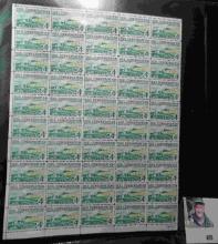 (6) Mint Sheets & a partial sheet of U.S. Stamps. Total face value $13.00