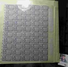 (10) Mint Sheets of U.S. Stamps. Total face value over $15.00.
