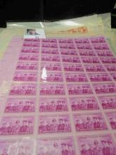 (10) Mint Sheets of U.S. Stamps. Total face value approximately $15.00.
