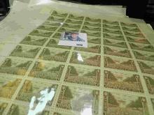 (10) Mint Sheets of U.S. Stamps. Total face value approximately $15.00.