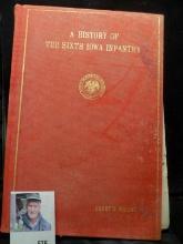 Hardbound book, "A History of the Sixth Iowa infantry", published by Iowa State Historical Society,
