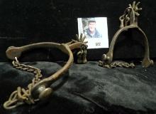 Antique August Buermann style North & Judd pair of Spurs estimated to be from the 1800s due to signs