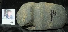 Keokuk style Half Grooved Stone axe, likely a Native American Artifact, possibly from Wapello County
