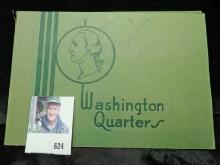 Empty Popular Coin Album "Washington Quarters", holds 1932-1949 D Quarters when full. The back is st