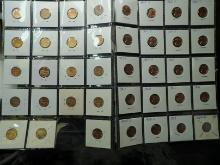 (2) 20-pocket plastic pages of High Grade Lincoln Cents. (39 coins).