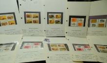 Collection of (10) Blocks of Four Mint Canada stamps in dealer stock pages. Scott #562, 563, 564, 56