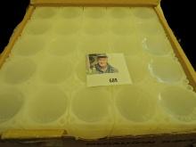 50-count Box of Medallion Square Plastic tubes for One Ounce Silver Medallions. New in box.