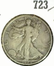 1928 S Silver Walking Liberty Half Dollar, Fine+.