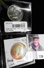 1964 P Silver Kennedy Half Dollar & 2019 P Gem BU Half Dollar.