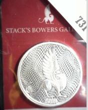 1 ounce .999 Fine Stacks Bowers Silver Round in special holder.