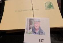 Large Bundle of Mint, uncancelled antique 1914 U.S. Postal Stationery UX27 Thomas Jefferson Green Po