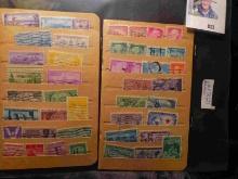 (2) Stock book pages with (43) Old U.S. Stamps.