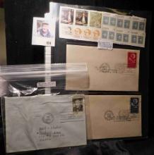 Scott # 1264 First Day of Issue Cover with Winston Churchill 5c U.S. Stamp; (2) United Nations 1957