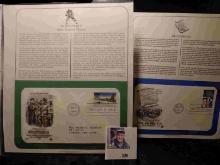 (2) First Day Covers Scott #2838B & #2421, 1994 & 1989, the first is commemorating WW II 1944: Road