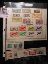 (20) Airmail & U.S. Special Delivery Stamps on partial album pages.