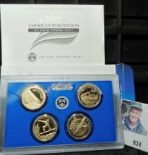 2022 S Four-coin American Innovation Proof Dollar Set.