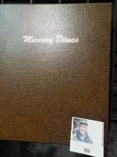 World Coin Library Dansco Album containing the remnants of a fantastic Mercury Dime set, which will