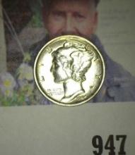 1924 P Mercury Dime, Uncirculated FSB.