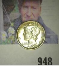 1926 P Mercury Dime, Brilliant Uncirculated FSB.