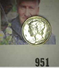 1928 P Mercury Dime, Brilliant Uncirculated FSB.