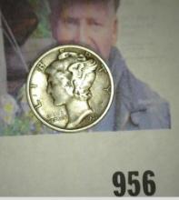1931 D Mercury Dime, VF. Scarce date.
