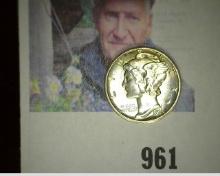 1935 D Mercury Dime, Gem BU.