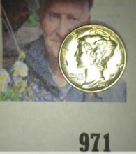 1938 S Mercury Dime, Gem BU.