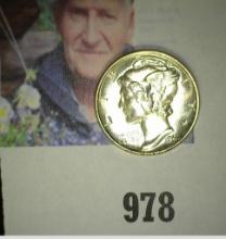1941 P Mercury Dime, Gem BU FSB.
