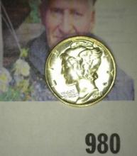1941 S Mercury Dime, Gem BU FSB.